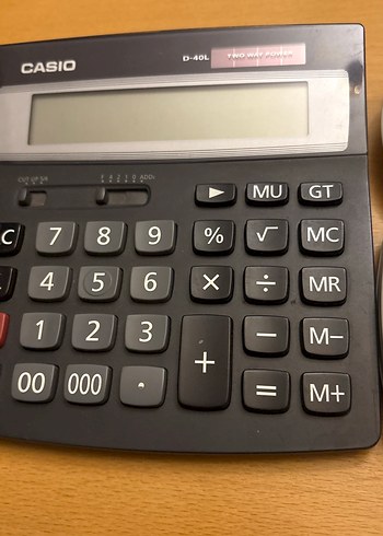 Casio Siyah Hesap Makinesi D-40L - Görsel 4