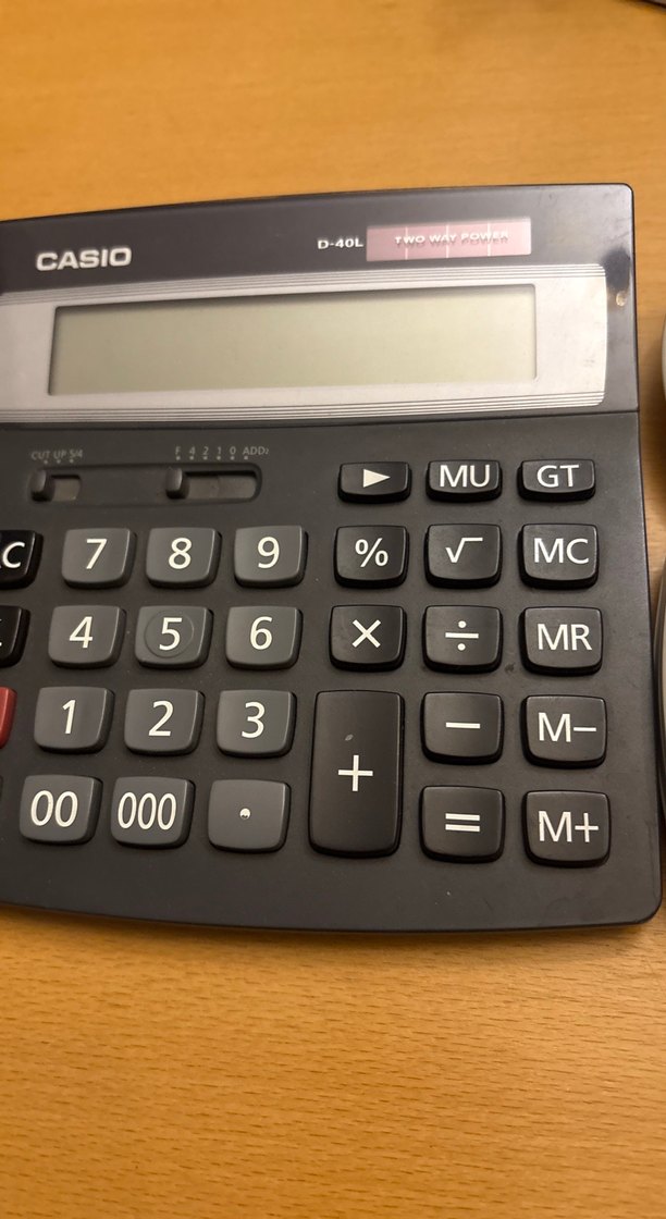 Casio Siyah Hesap Makinesi D-40L - Görsel 4