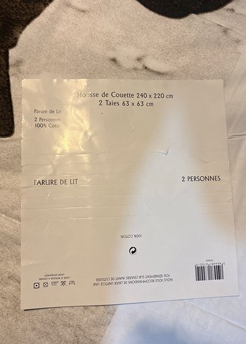 Baskılı Beyaz Çift Desenli  yorgan ve  yastık kılıf - Görsel 8