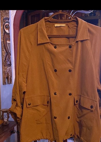 Bej Midi Kadın   trench mont - Görsel 2