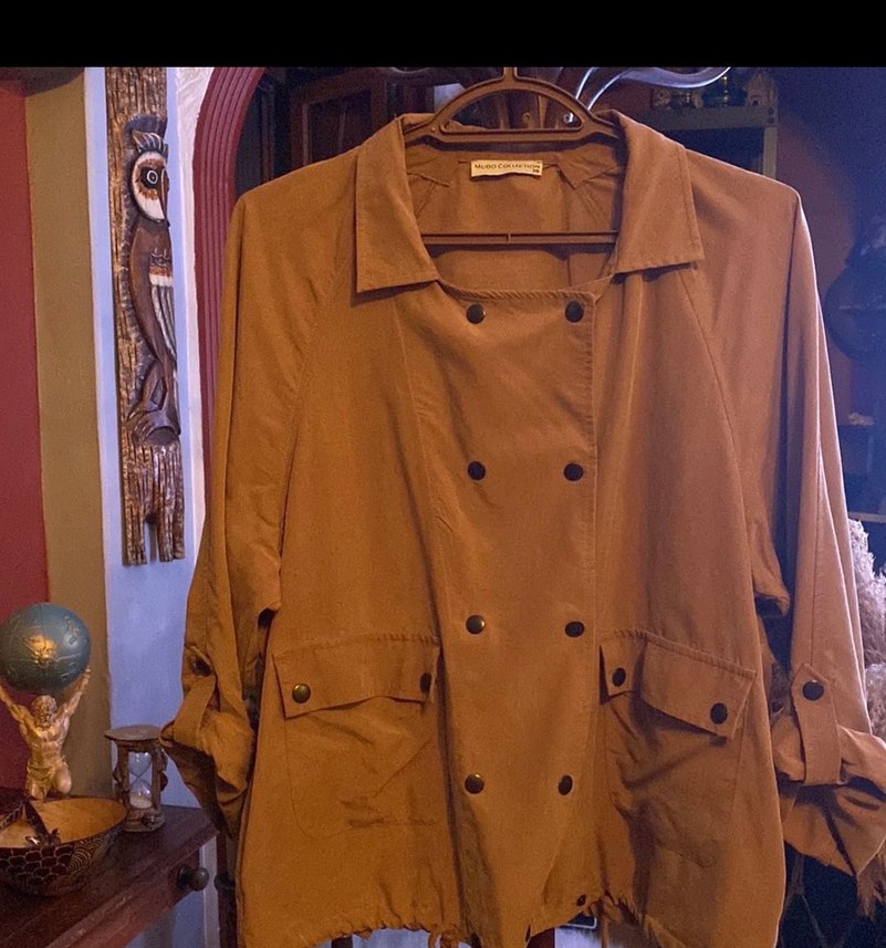 Bej Midi Kadın   trench mont - Görsel 2