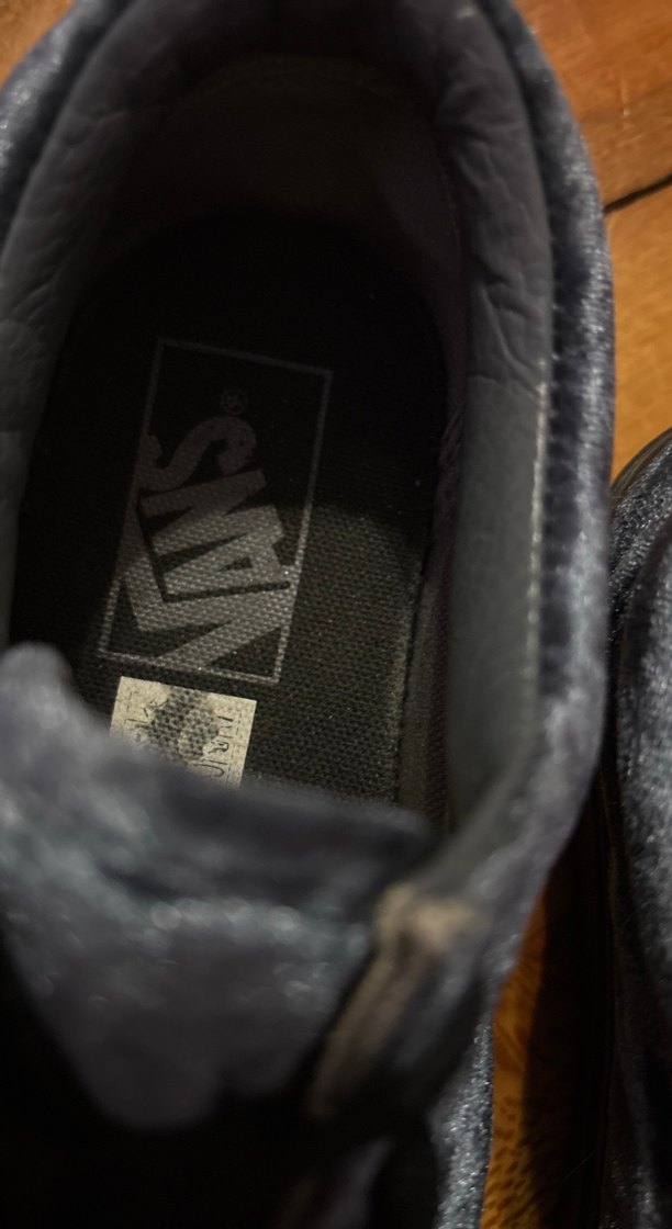 Koyu Gri Bağcıklı Kadın Denim Sneakers   VANS marka Almanyadan - Görsel 3