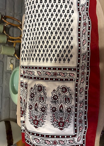 Bordo Bohem Kadın Şal - Görsel 6