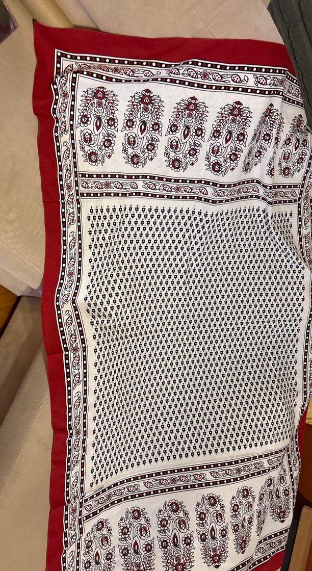 Bordo Bohem Kadın Şal - Görsel 2