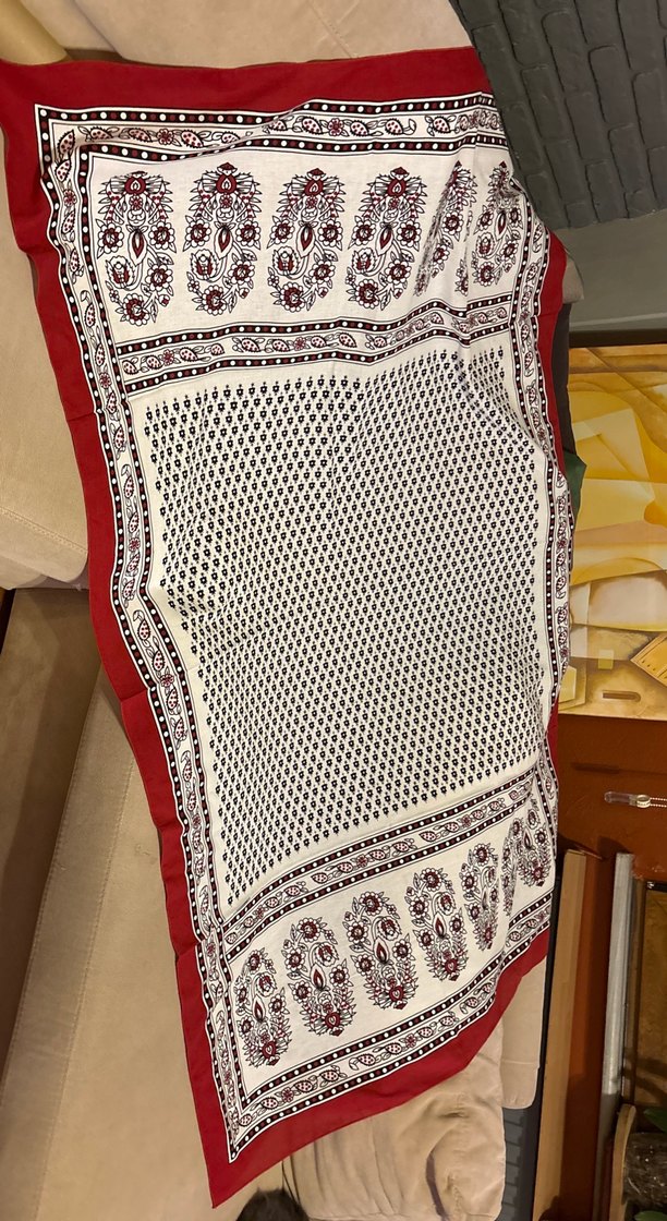 Bordo Bohem Kadın Şal - Görsel 4