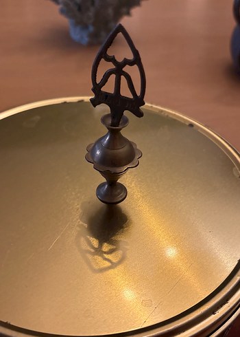 Koyu Bej Metal Figürin - Görsel 2