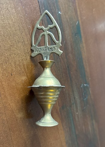 Koyu Bej Metal Figürin - Görsel 6