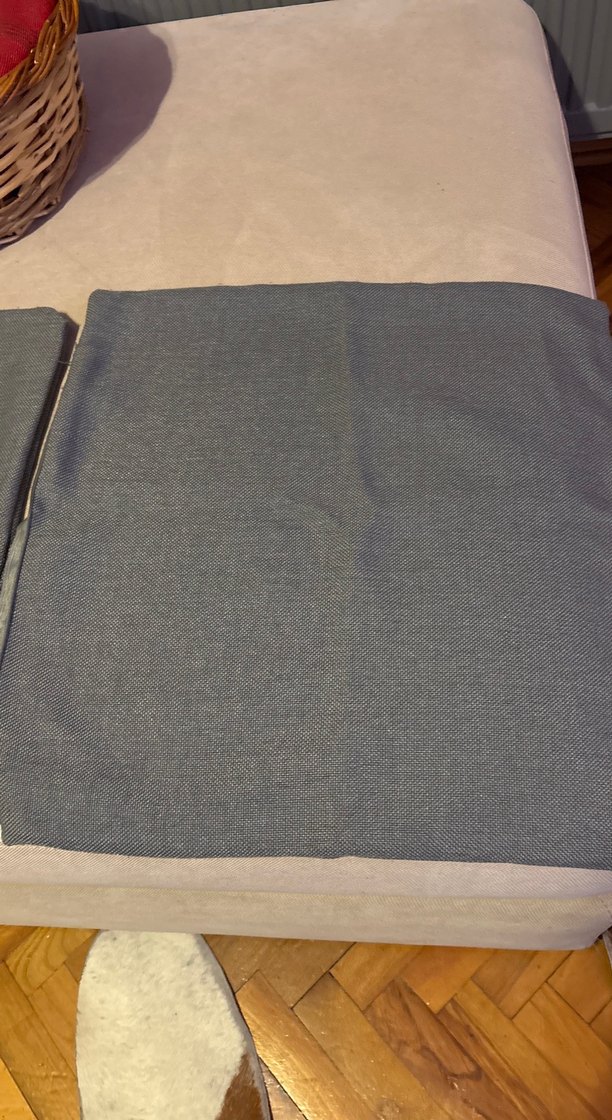 Gri Düz  kırlent Kılıfı - Görsel 3