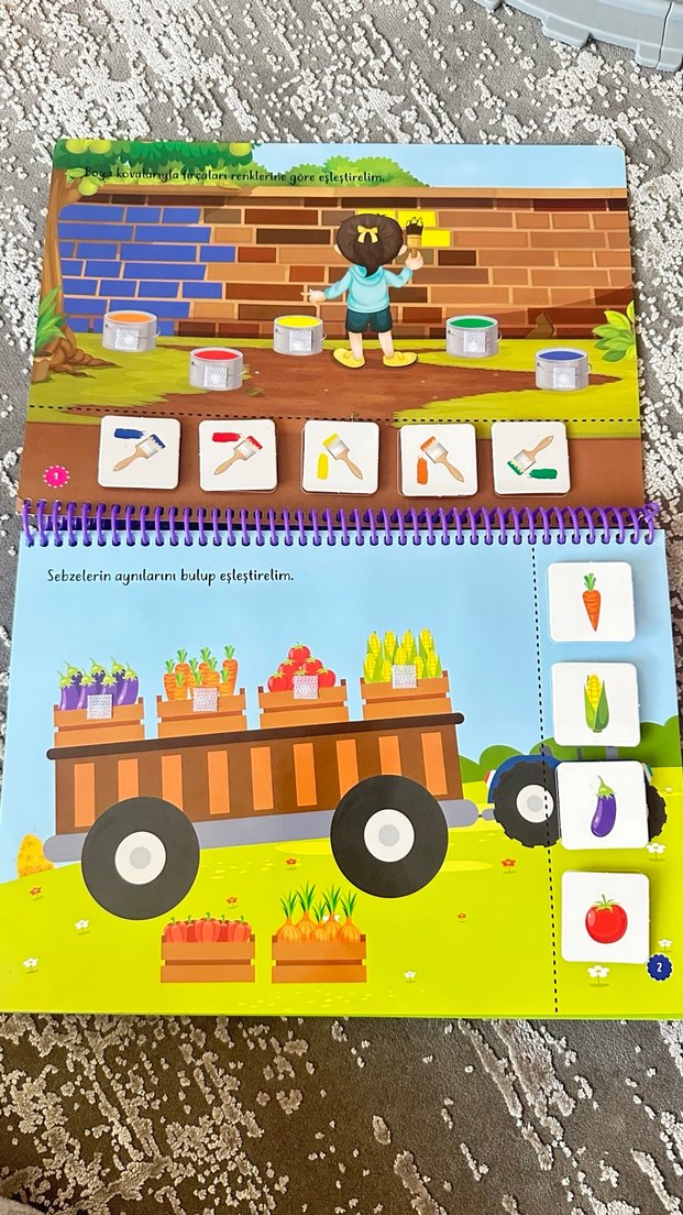 Yükselen Zeka 2-4 yaş cırt cırtlı etkinlik kitabı - Görsel 2