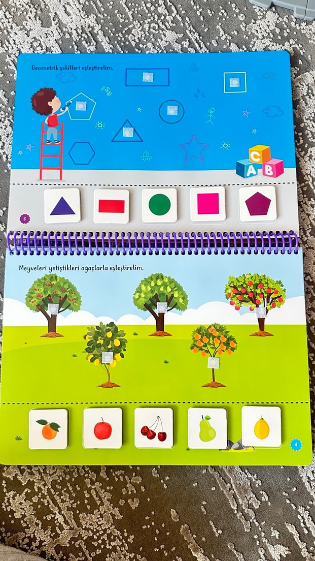 Yükselen Zeka 2-4 yaş cırt cırtlı etkinlik kitabı - Görsel 3