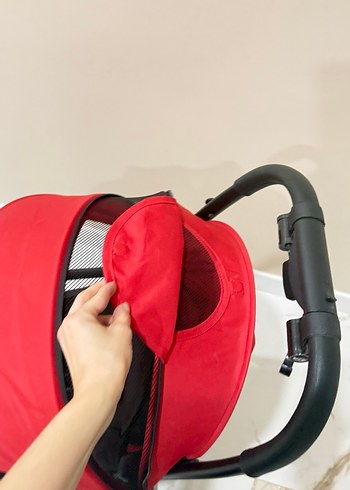 Hamilton R1 Bebek Arabası Siyah Kırmızı - Görsel 4