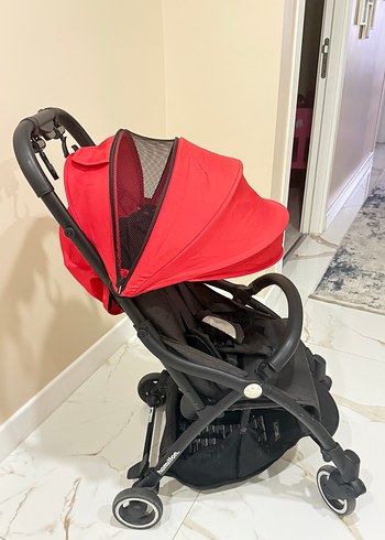 Hamilton R1 Bebek Arabası Siyah Kırmızı - Görsel 2