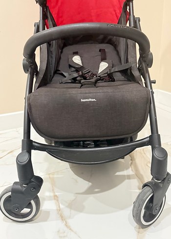 Hamilton R1 Bebek Arabası Siyah Kırmızı - Görsel 11