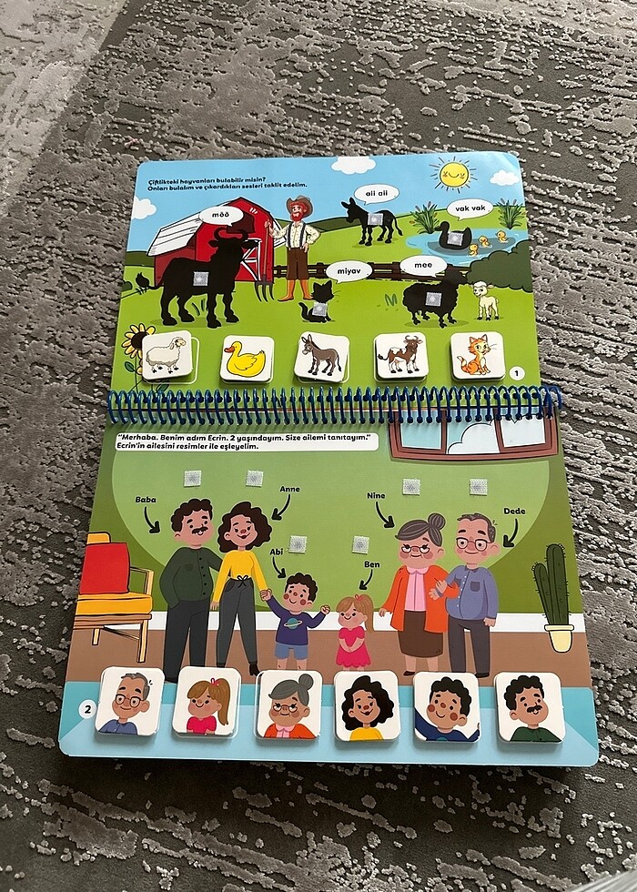 Çocuk akademi 1-4 yaş cırtlı etkinlik kitabı - Görsel 2