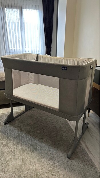 Chicco Next2me forever anne yanı beşik Cool grey - Görsel 2