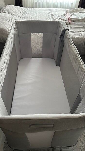 Chicco Next2me forever anne yanı beşik Cool grey - Görsel 8