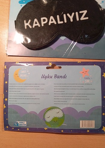 Kapalıyız Yazılı Uyku Bandı