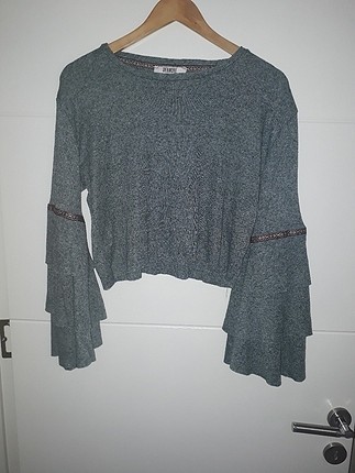 kol detaylı sweatshirt