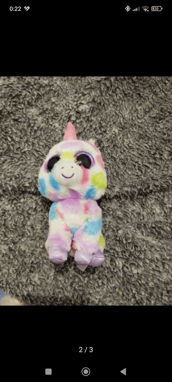 Pastel Renkli Peluş Unicorn Oyuncak - Görsel 2