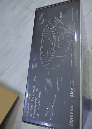 Homend Alex1280H Siyah Robot Süpürge - Görsel 9