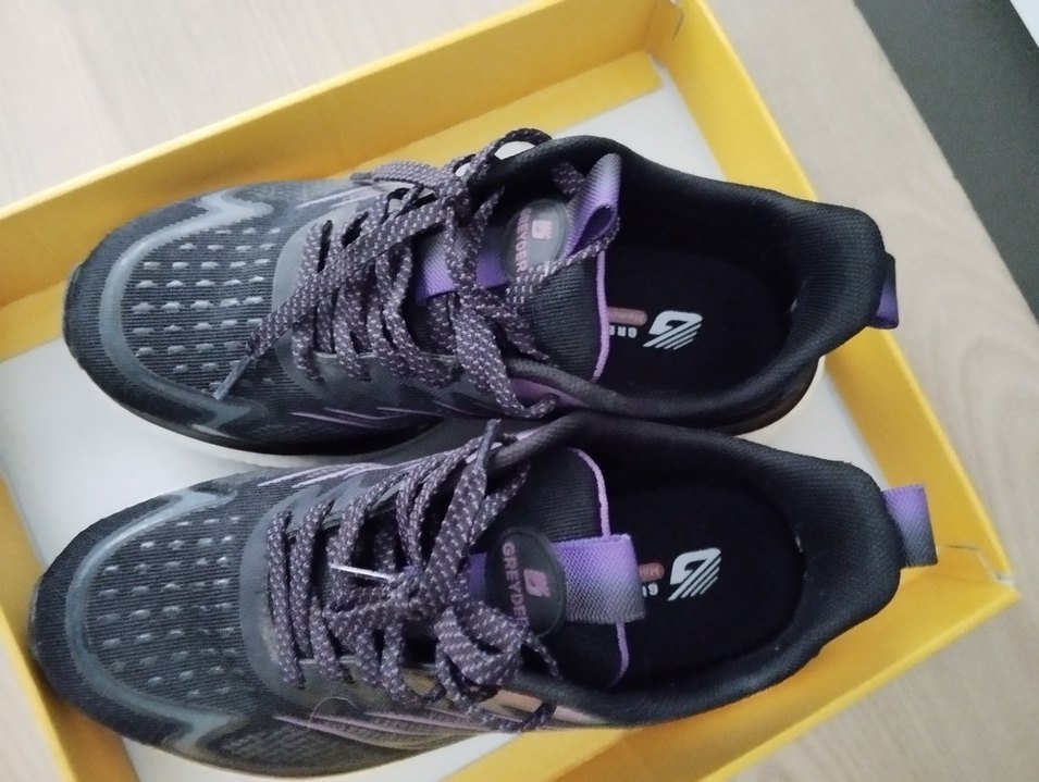 Greyder Kadın Siyah Mor Spor Ayakkabı - Görsel 2