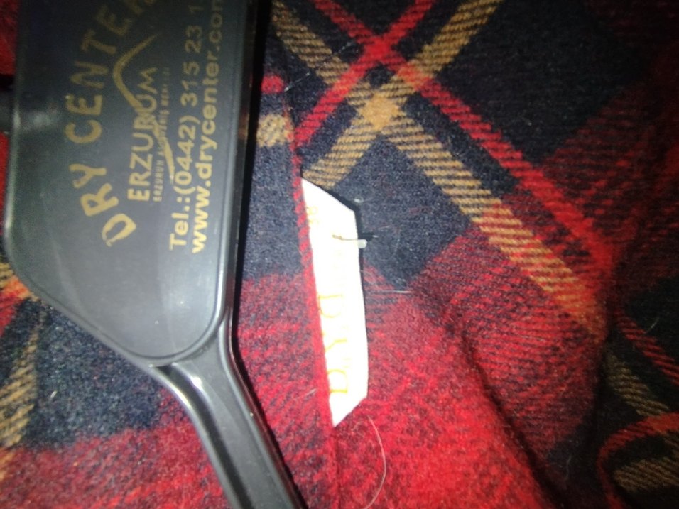 Koyu Kırmızı Ekose Düğmeli Uzun Kollu Gömlek - Görsel 4