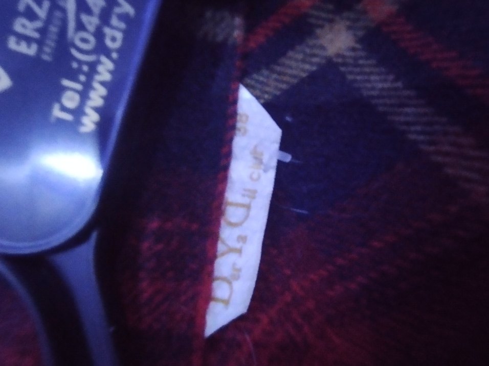 Koyu Kırmızı Ekose Düğmeli Uzun Kollu Gömlek - Görsel 5