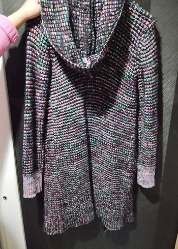 Renkli Desenli Uzun Triko Hırka Ipekyol - Görsel 6