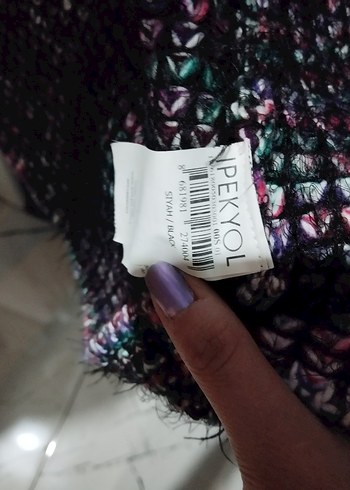 Renkli Desenli Uzun Triko Hırka Ipekyol - Görsel 4