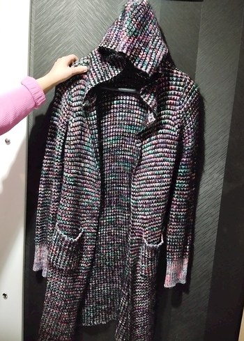 Renkli Desenli Uzun Triko Hırka Ipekyol - Görsel 2