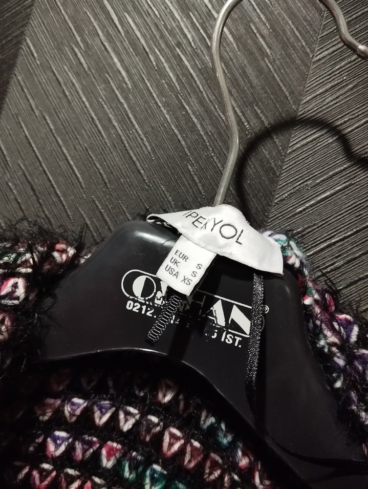 Renkli Desenli Uzun Triko Hırka Ipekyol - Görsel 5