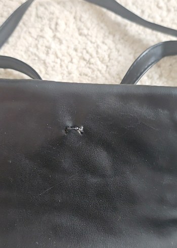 Siyah Deri Kapitone Kadın Çanta - Görsel 2