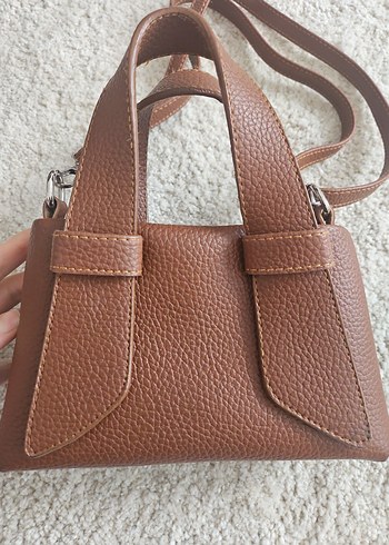 Kahverengi Deri Kadın Çanta - Görsel 2