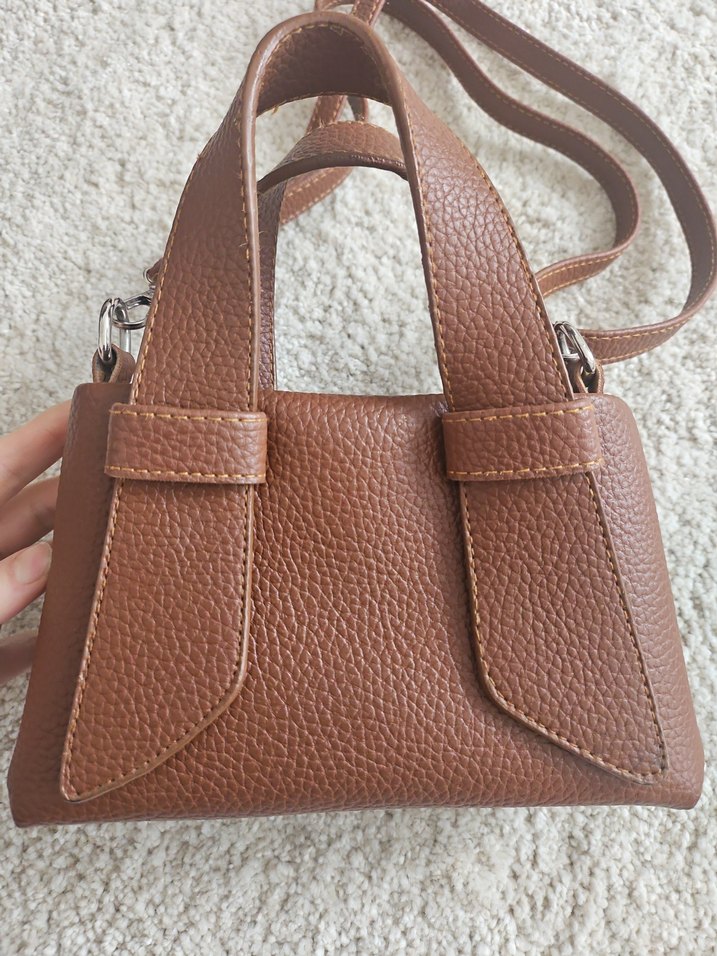 Kahverengi Deri Kadın Çanta - Görsel 2