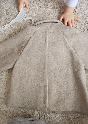 Kız Çocuk Bej Yün Kaban - Görsel 4