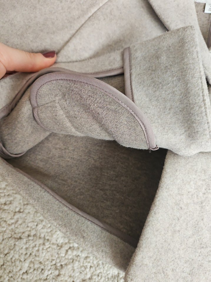 Kız Çocuk Bej Yün Kaban - Görsel 3