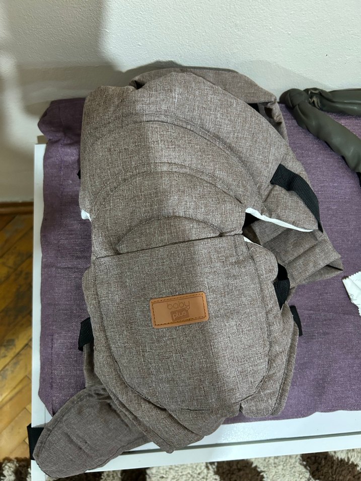 Bel Destekli Gri Ergonomik Bebek Kangurusu - Görsel 2