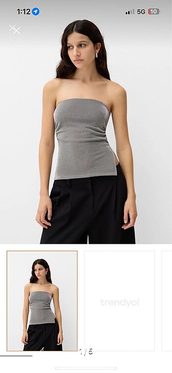 Bershka simli ust