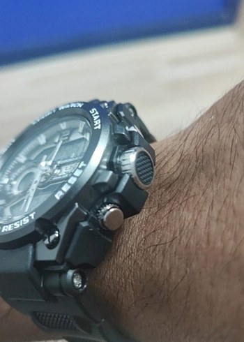 Diğer Siyah Gri Biker Erkek Spor Saati