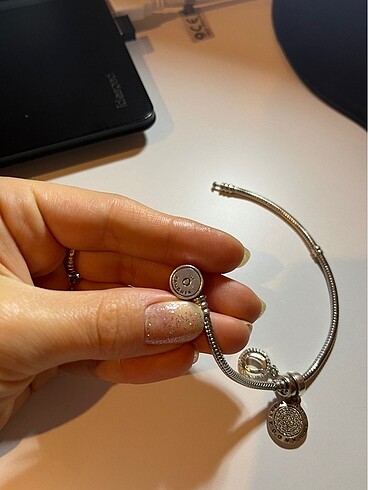 Beden gri Renk Gümüş Pandora charm