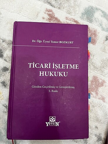 Ticari işletme hukuku tamer bozkurt
