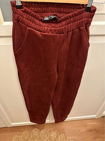 ZARA JOGGER KADİFE EŞOFMAN ALTI SIFIR