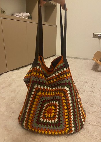 Beden çeşitli Renk Örgü Bohem Kadın Çanta Çok Renkli