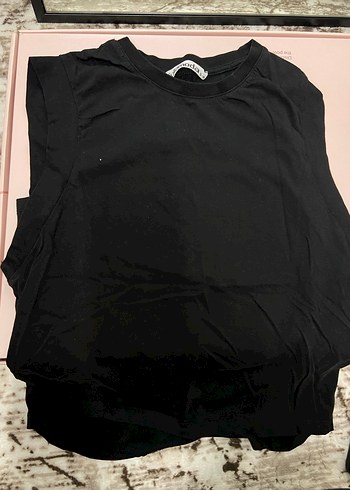 Siyah Kolsuz Tişört - Görsel 2