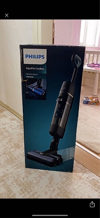 Philips ıslak kuru dikey süpürge
