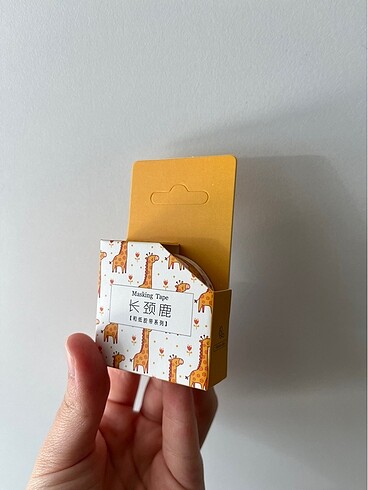 hayvan figürlü masking tape 2?li