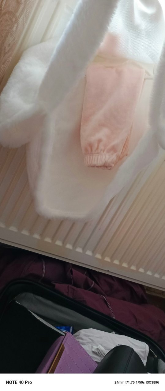 Kız Çocuk Beyaz Kapüşonlu Ponço - Görsel 2