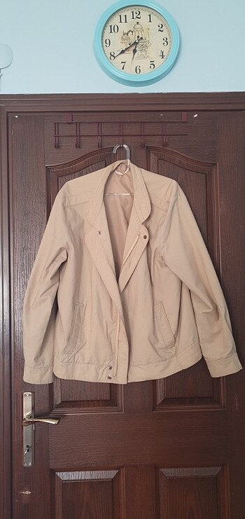 Krem rengi iç cebi var oversize
