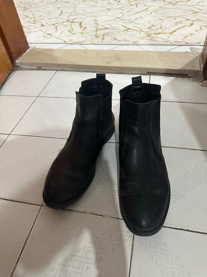 Siyah Tokalı Erkek Kauçuk Bot - Görsel 2