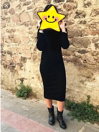 H&M siyah elbise
